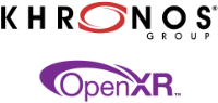 Khronos Group and OpenXR logos